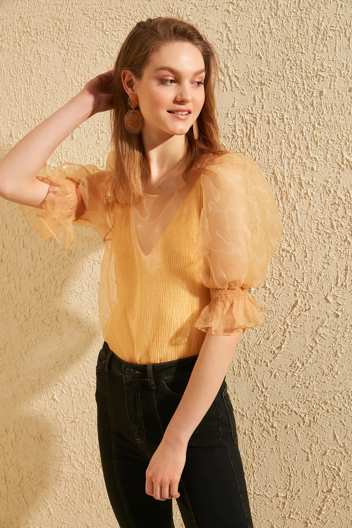 Trendyol Organza Blouse TWOSS20BZ0069