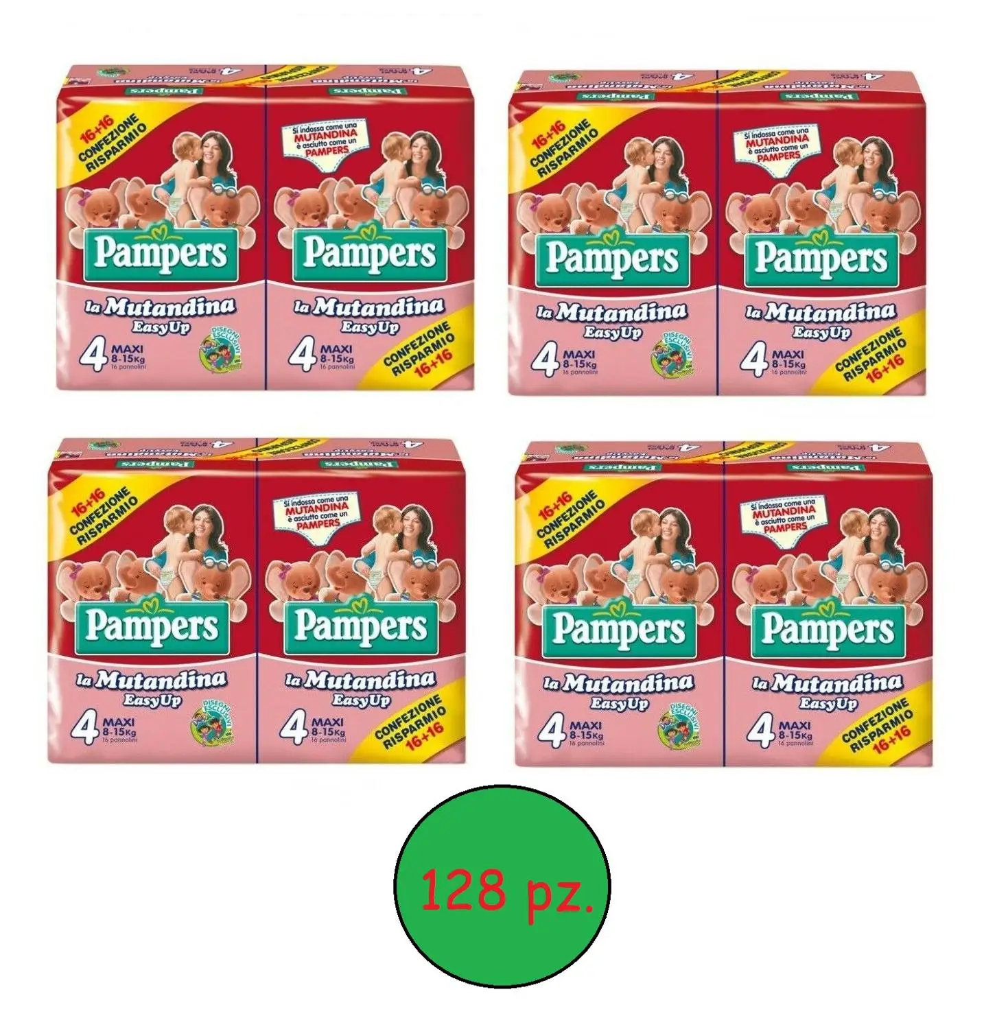 Pampers Easy Up Pannolini Mutandina Confezione Da 128 Pz lia 4 8 15kg 4 Pacchi Da 32 Pz Cad Disposable Diapers Aliexpress