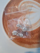 Promoción 925 de moda de plata esterlina U doblar pendiente Shambhala brillante ladiesstud joyería pendientes de alergia libre al por mayor