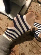 Calcetines de algodón suave para niños de 0 a 6 años, 5 par/lote, Linda y cálida caricatura, a rayas, de moda, para escuela, Otoño e Invierno