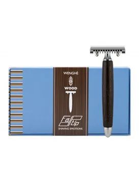 

Fatip Wenghé Wood Double Edge Safety Razor Open Comb