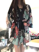 Kimono Cardigan Blouses Outfit Yukata Womens Tops Kawaii Shirt Streetwear Harajuku Japanese