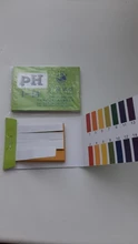 1 juego = 80 tiras Profesional 1-14 pH papel de tornasol ph tiras de prueba de agua cosméticos la acidez del suelo, tiras de prueba con tarjeta de control