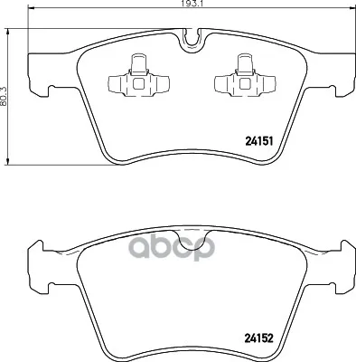 Колодки Тормозные Дисковые, Комплект HELLA арт. 8DB355014-191