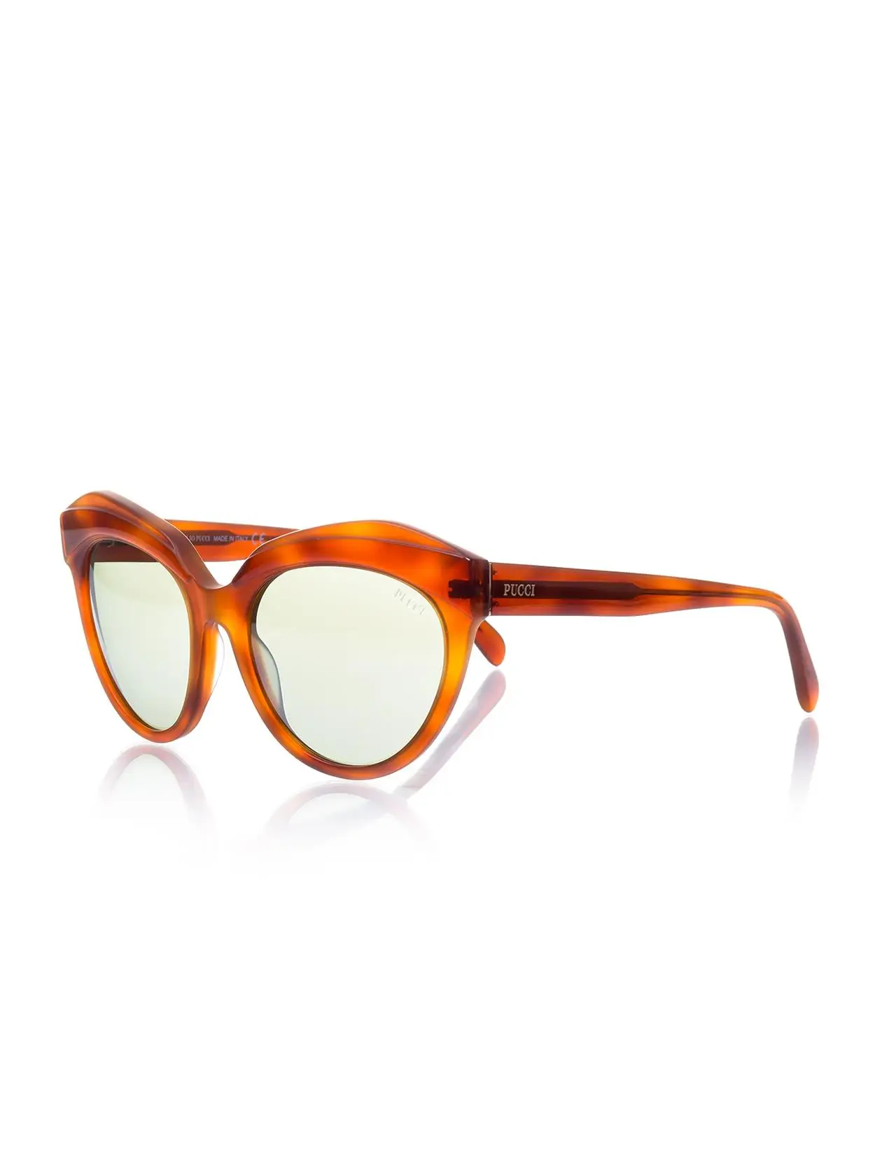 

Women's sunglasses ep 0060 53q bone Brown organic butterfly cat eye 55-19-140 emilio pucci