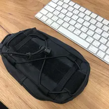 Bolsa Molle con extensión de bolsillo para cinturón táctico, riñonera para herramientas, teléfono móvil y artículos de primeros auxilios, de color negra, muy vendido