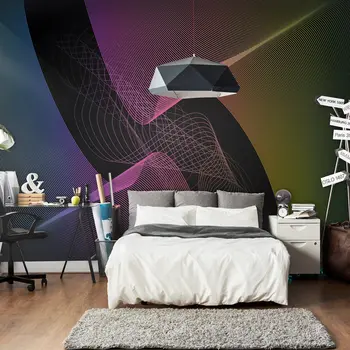 

Wall mural-Digital wave - 350x270 cm