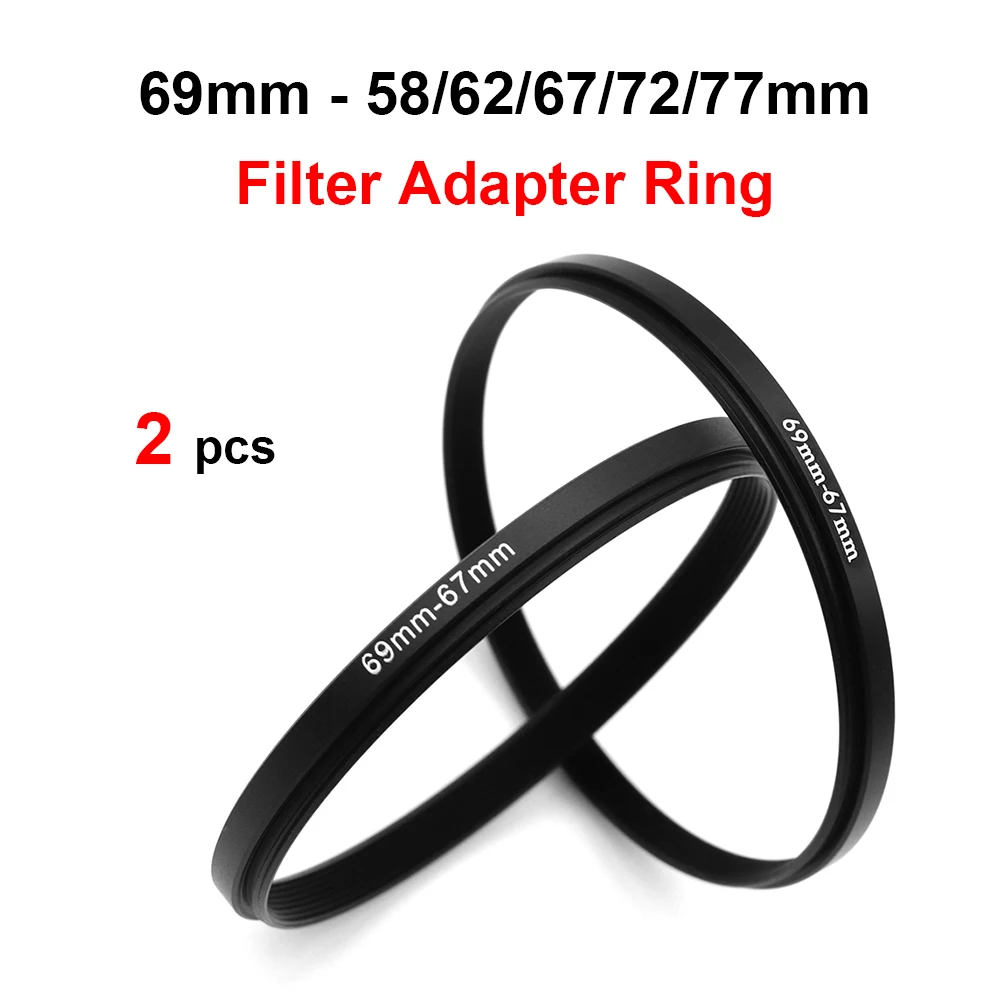 69 mm 62 mm Filter Adapter Step-Down Adapter Filteradapter Step Down 69-62 