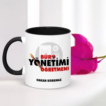 

Personalized Professional Office Administration Teacher Black Mug Cup