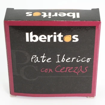 

IBERITOS-canned Pate Iberico with Cherries in Cartoncillos's 70g-folding carton 70 G IBERITOS PATE with cherries