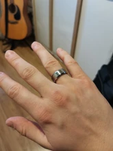 Anillo de acero inoxidable negro para hombre y mujer, joyería con abalorio, 2017