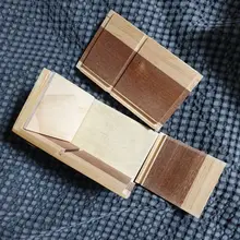 Organizador de maquillaje para el hogar, porta lápiz de madera con cámara creativa