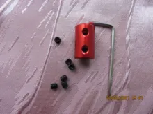 Acoplador de eje rígido de aluminio, acoplador de Motor de acoplamiento rígido de 2mm/3mm/3,17mm/4mm/5mm/6mm/6,35mm/7mm/8mm/10mm