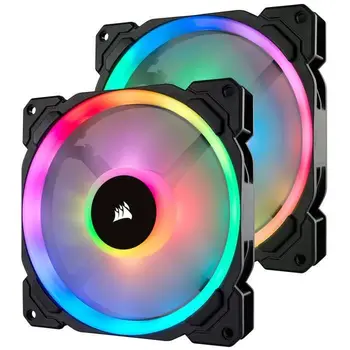 

CORSAIR 2 fans LL140 RGB-Light Dual LED Loop 140mm - Lighting Node PRO