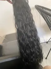 Vigorous-extensiones de cabello sintético con pinza, cabello sintético con cola de caballo ondulada, color marrón degradado