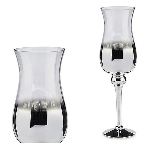 Candleholder кристалл серебро (13x45x13 см) | Лампы и освещение