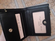 Billeteras de cuero para mujer, Mini monedero con broche, portatarjetas sólido, billeteras cortas a la moda, billetera con cremallera pequeña