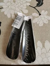 Cuernos de zapatos profesionales de 1-2 uds. De 16cm, calzador tipo cuchara de plástico negro, levantador de zapatos, Slips robustos y flexibles de 10cm