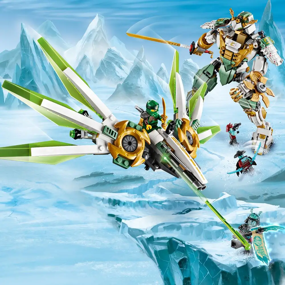 Lego Ninjago | Titan Robot From Lloyd | Giant Ninja Construction Toy And  Mini Samurai Figures (70676) - Soft Plastic Blocks - AliExpress