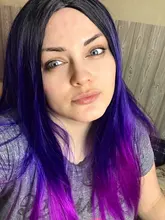 Wignee-Peluca de cabello sintético para mujer, cabellera artificial largo liso de color rosa para Cosplay, fiesta, a diario, resistente al calor, sin pegamento