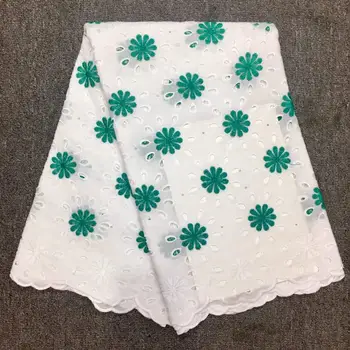 

Free Shipping African Fashion Good Quality Swiss Voile Cotton Lace Fabric Embroidery Holes Mesh In Switzerland 5 yards