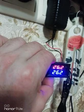 Mini termómetro Digital de doble pantalla DC 4V-28V, con doble NTC, impermeable, sonda de Metal, probador de Sensor de temperatura para interior de habitación de coche