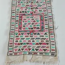 Восточно-африканский берберский этнический марокканский шерстяной ковер килим TN