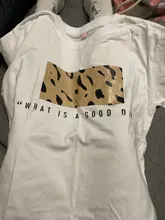 T-Shirt Female Tops Tees Short-Sleeve Cool Harajuku Leopard-Print Hirsionsan O-Neck Spring Summer