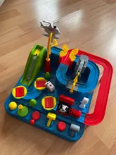 Juguetes educativos para niños, pista de aventura, juegos de mesa, Rail, coches mecánicos, estacionamientos, regalos de Navidad para niños