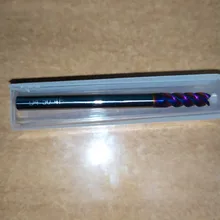 Fresadora de carburo de aleación de tungsteno, herramientas de corte CNC, 4 flautas HRC65