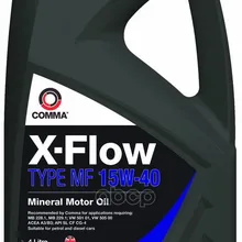 COMMA Comma 15w40 X-Flow Type Mf(4l)_масло Мот.!Минacea A3/B3,Api Sl/Cf/Cg-4,Mb 228.1,Mb 229.1 Comma Xfmf4l