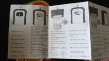 Caja de Seguridad de almacenamiento con llave pequeña para cerrajero, caja de seguridad montada en la pared, caja de seguridad con combinación de 4 dígitos y resistente a la intemperie
