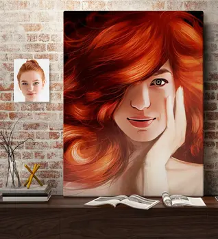 

Personalized Women 'S Abstract Caricature Of Canvas table 70x100cm -8