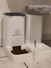 3.8L Large Capacity Pet Dog Cat Automatic Feeder Detachable Bowl Water Dispenser Food