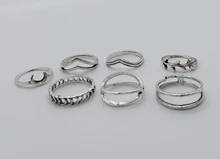 IF ME-Conjunto de anillo de serpiente para dedo Vintage para mujer, anillos para articulaciones de nudillo de Metal étnico geométrico, joyería femenina