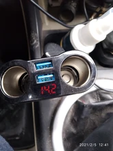 Cargador USB Dual 3.1A para coche, accesorio divisor de enchufe para mechero de coche, carga rápida, para iPhone, Huawei, Samsung