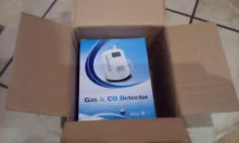 Detector de Gas 2 en 1, alarma de Gas Natural, propano, CO, con Sensor de fugas, con promoción de voz y pantalla LED