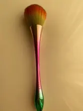 ROHWXY-cepillo para uñas, cepillo para polvo de uñas, esmalte de uñas de Gel UV, nailon, profesional, herramientas de diseño