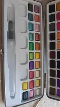SeamiArt-Juego de acuarela con purpurina, 72/90 colores, suministros de pintura de arte