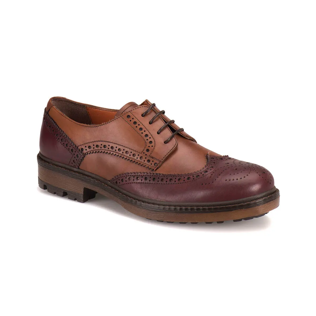 FLO 51537-2 M 1559 Burgundy Men 'S Classic Shoes Cordovan