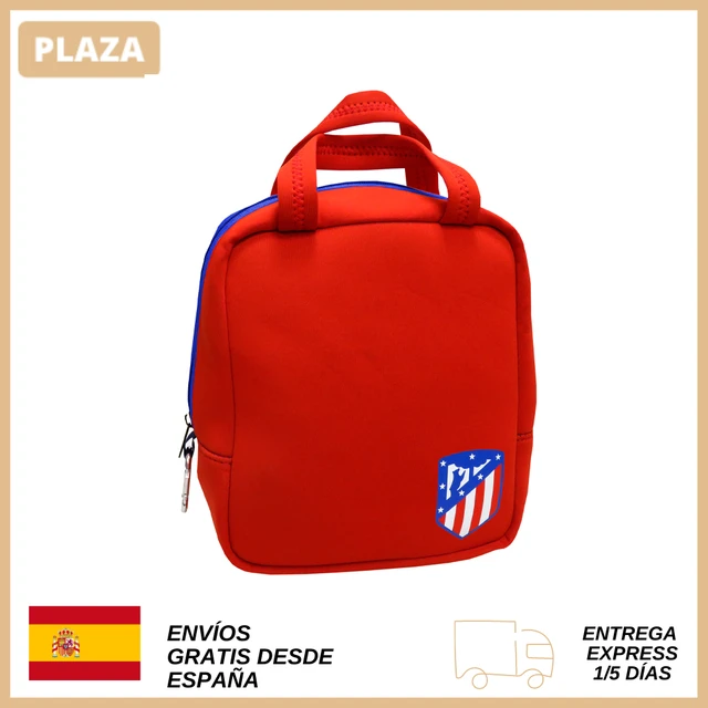 BOLSA PORTACOMIDAS, lonchera, . Neopreno, Producto oficial, Atlético de  Madrid,bolsa de almuerzo,picnic,bolsa comida trabajo