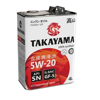 

Engine oil Takayama SAE 5W-20, ILSAC GF-5, API SN 4L engine protection and fuel economy motor oil