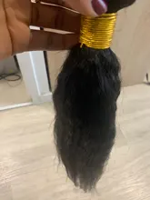 Rizado rizado mechones 100% mechones de cabello humano postizo mechones no Remy Yaki grueso de la armadura del pelo recto 3/4 Pc/lote manojos de pelo barato mechones