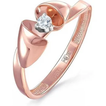 

Kabarovsky ring with 1 red gold diamond