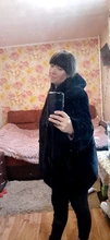 Coat Women Fluffy Jacket Faux-Fur Nerazzurri Furry Pink Black Plus-Size 6xl Hood Pleated