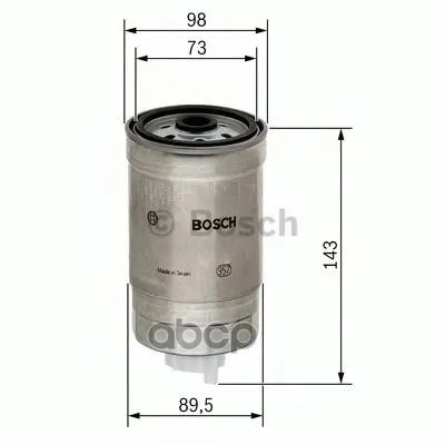 Фильтр Топливный Mitsubishi: Canter 97-, Pajero Classic 02-, Pajero Iii 00- Bosch арт. 1457434459