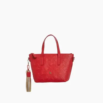 

Petusco Heritage-made handbag de Piel Small Maddison Red