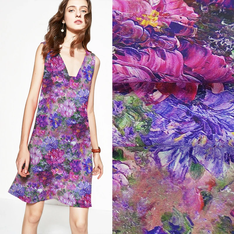 SG015 шелк жоржет, тяжелый/конфедератная Роза/шелковая ткань тутового шелка Шармез эластичный/Ш: 1.25yd Толщина 40 мм/единица измерения: метр