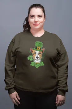 

Angemiel Wear Hat Dog Women 'S Green Women Sweatshirts