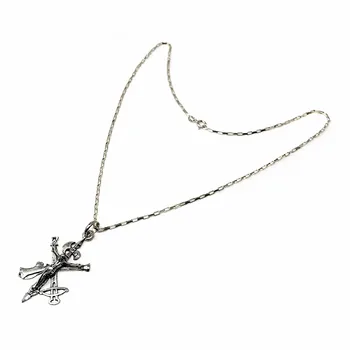 

Pendant 925 Sterling silver m Christ Legion solid 44mm. Smooth chain 50cm. Forced rectangular reasa